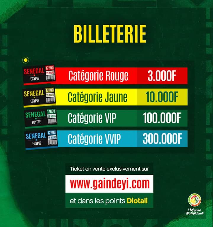  Barrages Mondial 2022 : « les prix des billets sont accessibles aux Sénégalais », selon Louis Lamotte