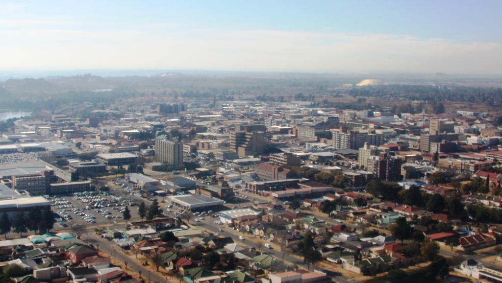 Vue du centre de Benoni, en Afrique du Sud.