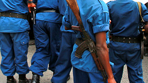 Des éléments de la police à Bujumbura