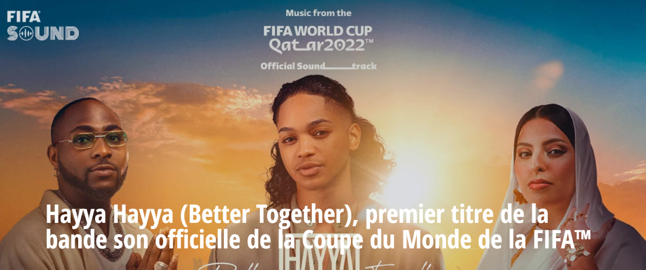Qatar 2022: La Fifa dévoile la chanson officielle de la Coupe du monde