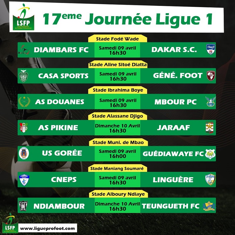 ​Ligue 1 : Casa Sports / Génération Foot, choc de la 1ère place