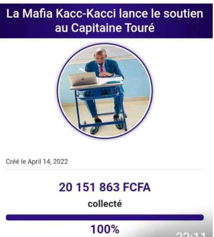 En 6 heures, les Sénégalais collectent 20 millions FCFA pour Capitaine Touré