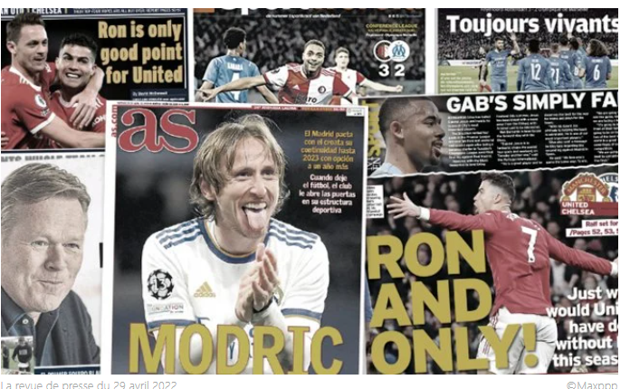 Le sauvetage de MU par Cristiano Ronaldo fait encore chavirer l'Angleterre, le Real Madrid veut garder Modric pour toujours