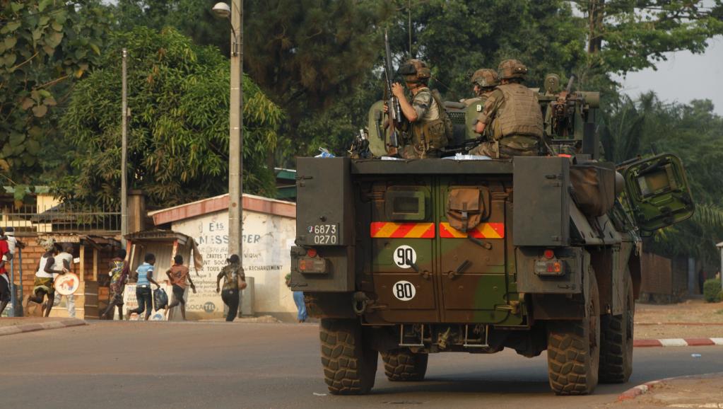 Des soldats français de l'opération Sangaris, à Bangui, le 18 février 2014. REUTERS/Luc Gnago