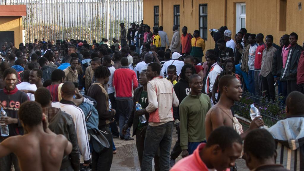 Des centaines de migrants ont réussi à rejoindre l'enclave espagnole de Melilla au cours de la nuit de ce mardi 18 mars 2014.