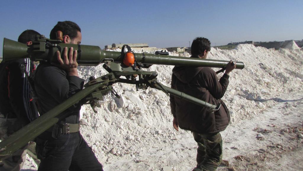Des combattants de l'Armée syrienne libre, le 20 mars 2014.