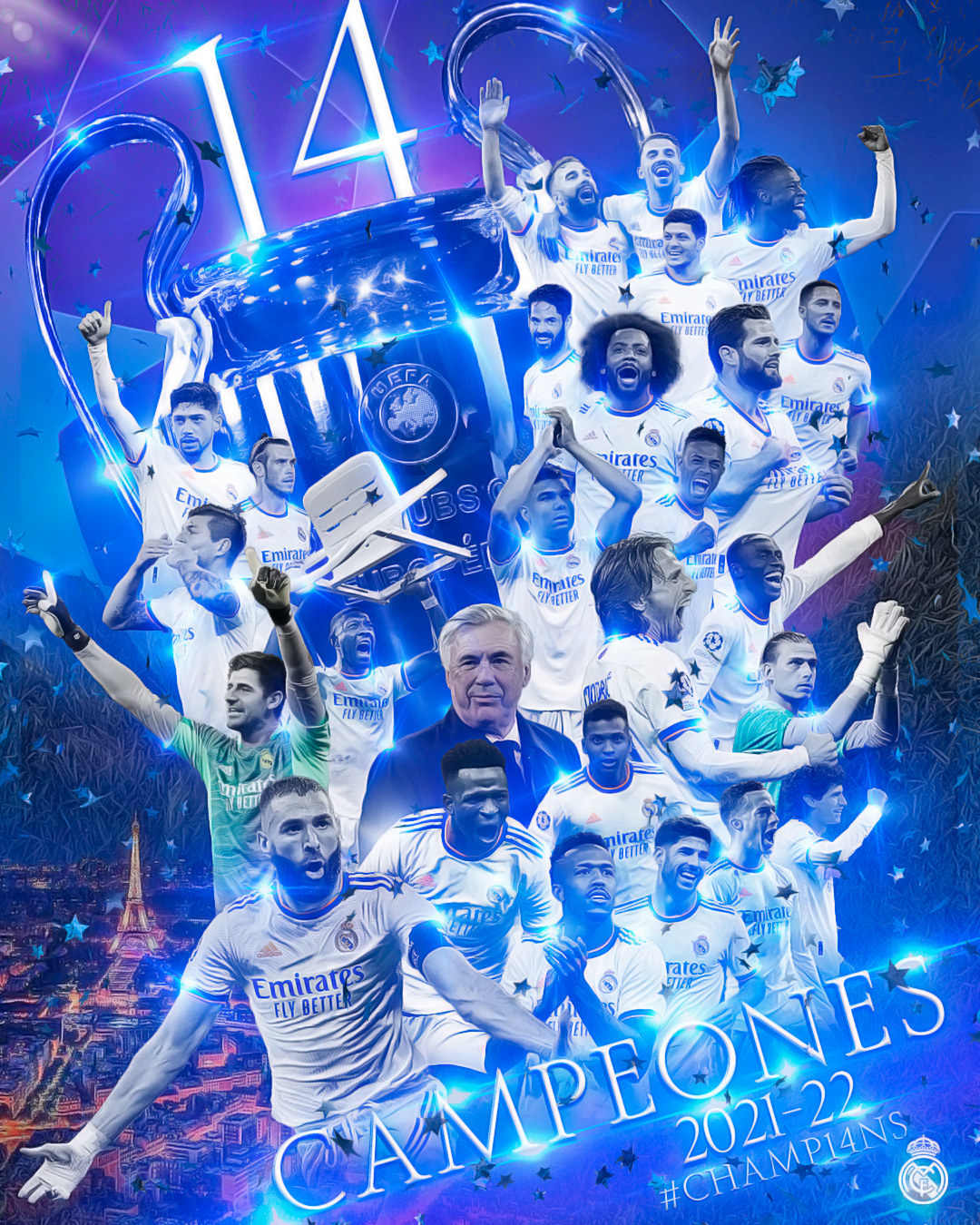 Le Real Madrid remporte sa 14e League des champions