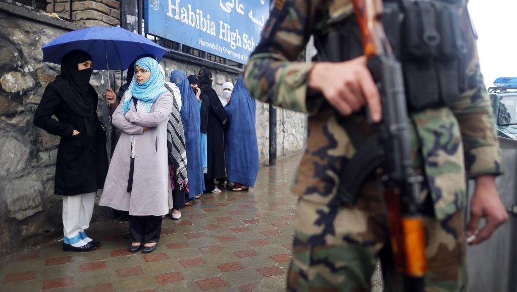 Kaboul, le 5 avril 2014. Sécurité maximale le jour du scrutin présidentiel en Afghanistan. REUTERS/Tim Wimborne