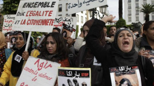 Des femmes participent à une marche, au Maroc (archives)