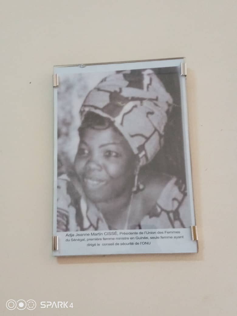 Adja Jeanne Martin Cissé, Présidente de l'Union des Femmes du Sénégal, première femme ministre en Guinée, seule femme ayant dirigé le conseil de sécurité de l'ONU