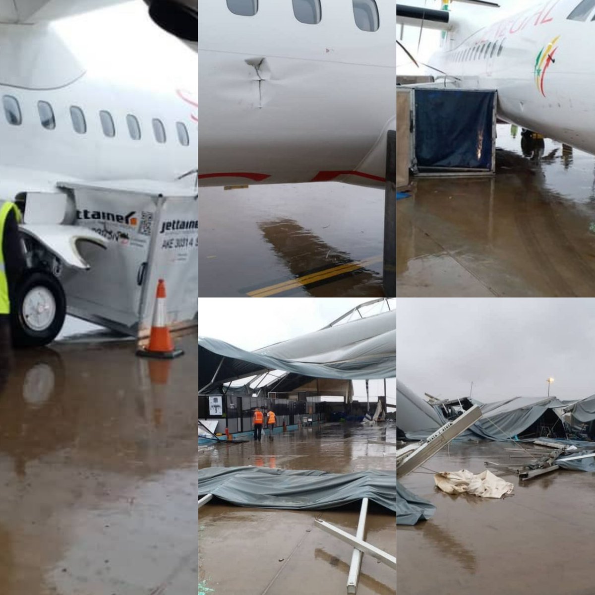 Accident à l'aéroport Charles de Gaulle de Paris: un avion Air Sénégal endommagé