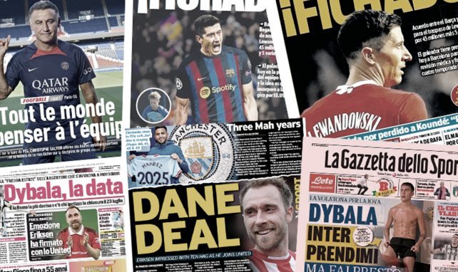 L'arrivée de Lewandowski au Barça enflamme l'Europe, Dybala est impatient de rejoindre son nouveau club