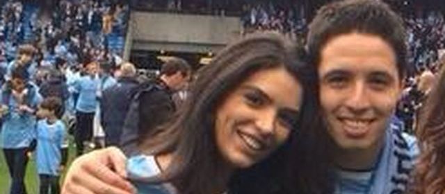 Etihad Stadium (Manchester), dimanche. Anara Antanes ne goûte pas du tout la non-sélection de Samir Nasri, son petit ami, pour le Mondial 2014