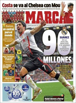 Transfert: Le Real prêt à mettre 90 à 100 M€ pour Luis Suarez