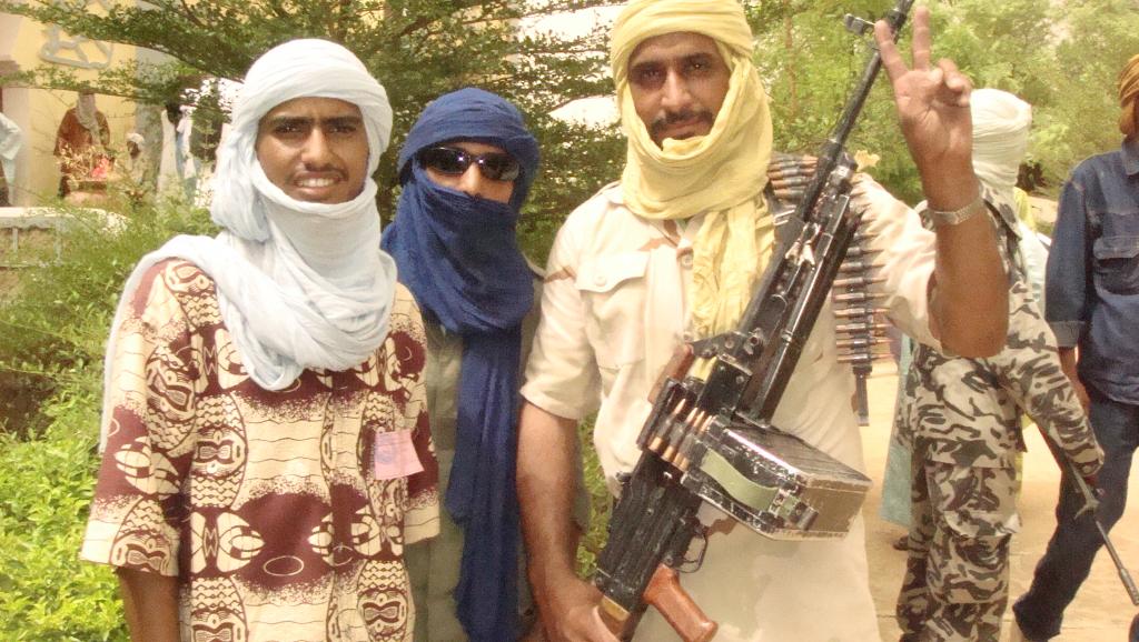 Des combattants touaregs du MNLA dans le nord du Mali. RFI/Moussa Kaka