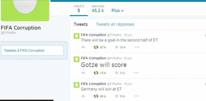 La vérité sur le compte Twitter qui a prévu le scénario exact de la finale du mondial