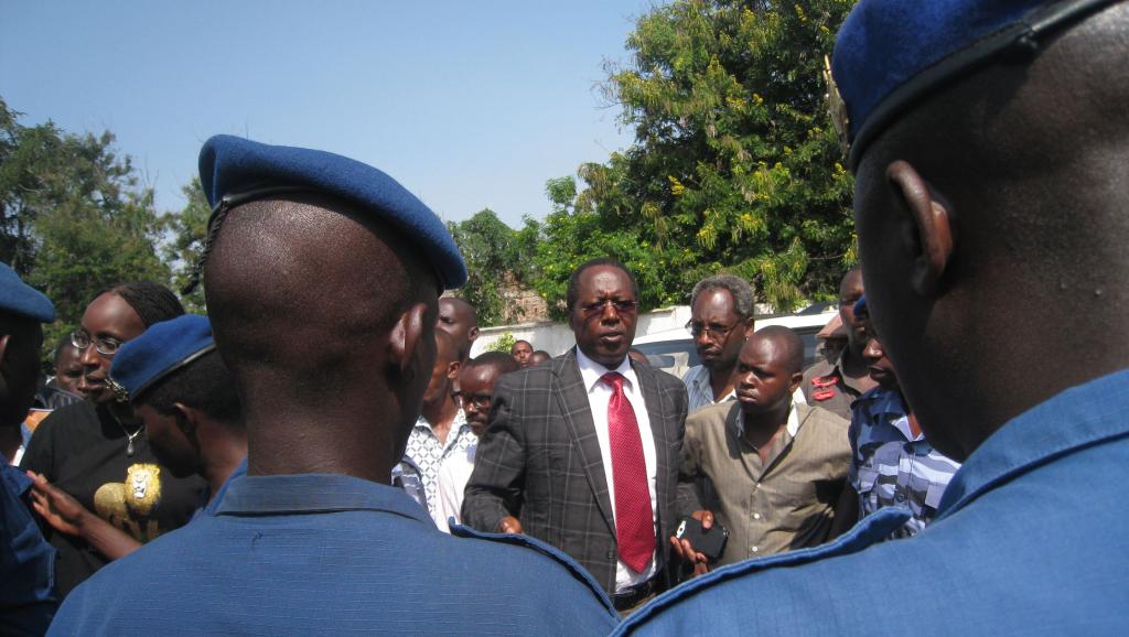 Le président limogé de l'Uprona, Charles Nditije. RFI/Esdras Ndikumana