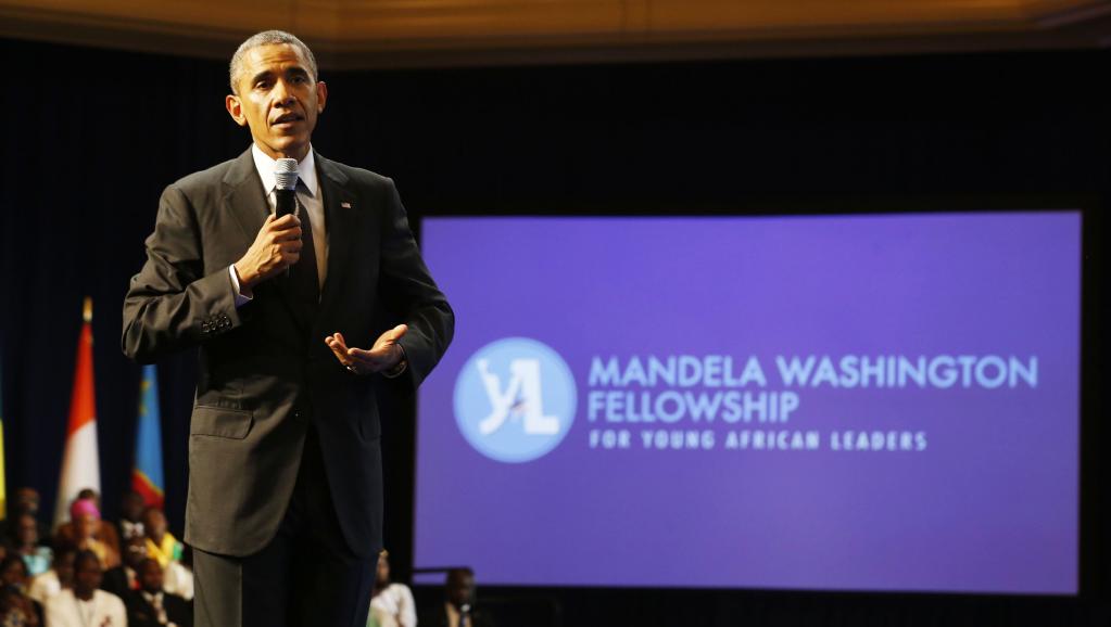 Le président Barack Obama, au sommet des jeunes leaders africains à Washington, le 28 juillet 2014. REUTERS/Larry Downing