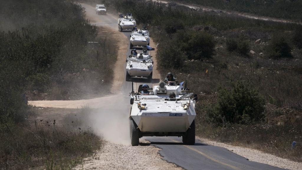 Des blindés des Nations unies sur le plateau du Golan, le 31 août 2014. REUTERS/Baz Ratner