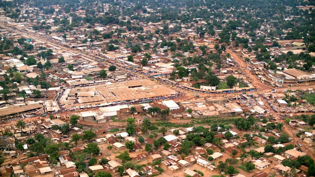 Vue aérienne de Bangui, RCA. Getty Images/ Michael Fay