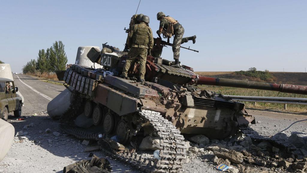 De fortes explosions ont été entendues le 6 septembre à l'est de Marioupol, 24 heures après le cessez-le-feu conclu entre Kiev et les séparatistes pro-russes. Reuters/Vasily Fedosenko