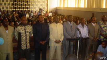 Marcel Ntsourou et ses co-accusés