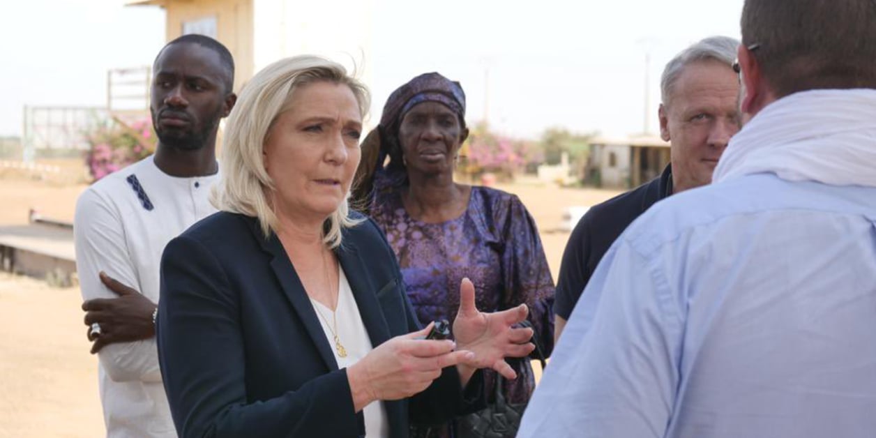 Dakar : Marine Le Pen tente  de soigner ses relations avec les Africains