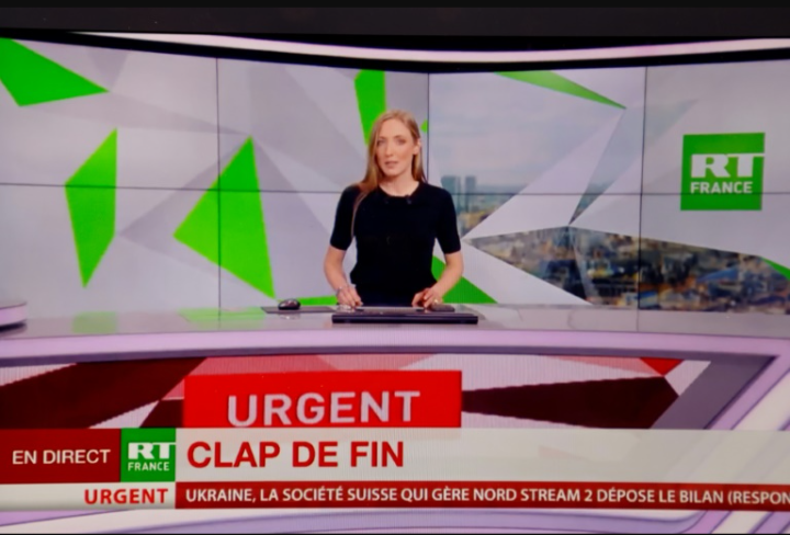 RT France, branche française de la chaîne russe RT, annonce sa «fermeture» (présidente)