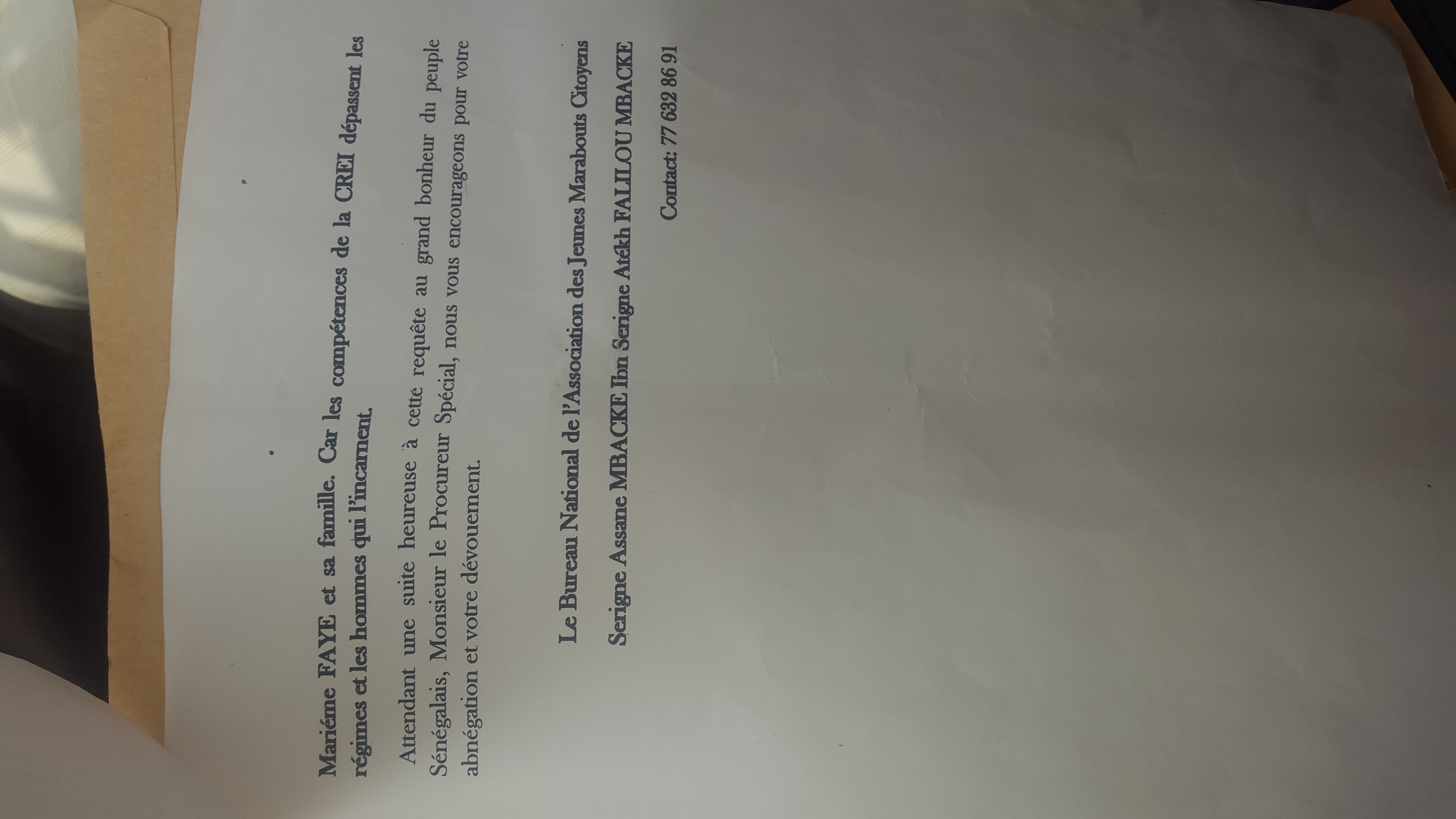 Dernière minute:  la CREI  a reçu la plainte contre Marème Faye Sall (Vidéo et documents)