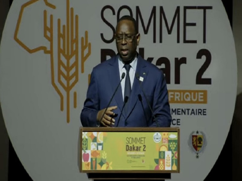 ​Sommet sur la souveraineté alimentaire : Macky Sall invite l'Afrique à "apprendre à se nourrir elle même"
