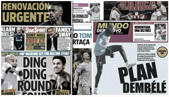 Le plan du FC Barcelone pour Dembélé, le choc entre Guardiola et Arteta enflamme déjà l’Angleterre