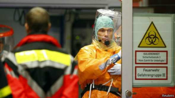 Les équipes médicales de l'hôpital de Francfort ont accueilli le patient au CHU de Francfort