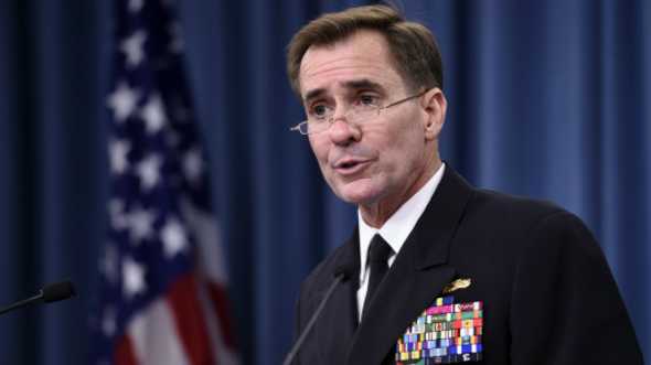 ''Les Etats-Unis examinent les besoins au jour le jour'', a indiqué le contre-amiral John Kirby.