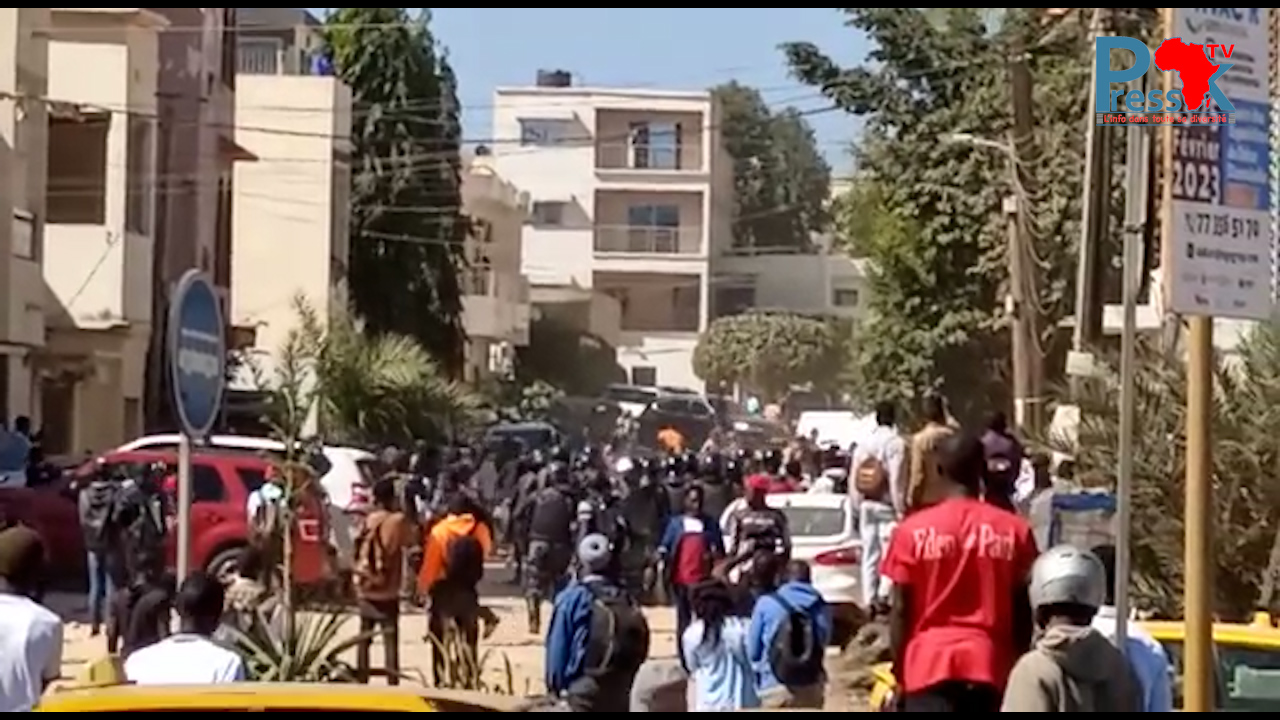 Procès Sonko/Mame Mbaye Niang : des échauffourées entre forces de l'ordre et partisans de Pastef à la Cité Keur Gorgui