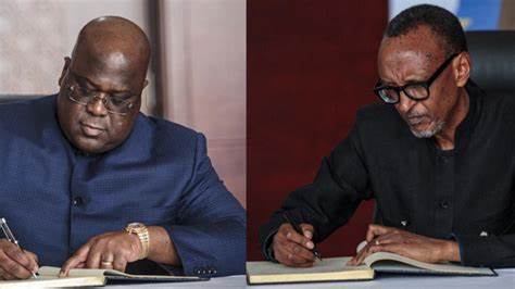 Félix Tshisekedi et Paul Kagame à un sommet des États d'Afrique de l'Est peu fructueux