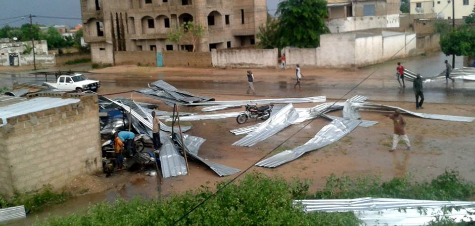 Grave Orage à Fatick : Beaucoup de maisons et d'installation électriques détruites