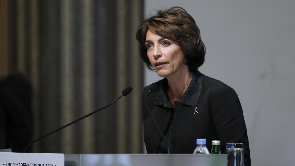 La ministre française de la Santé, Marisol Touraine a tenu un point presse, vendredi 10 octobre, pour faire un état des lieux concernant Ebola. AFP PHOTO / FRANCOIS GUILLOT