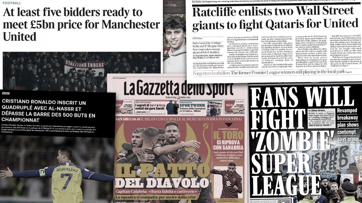 La réponse cash de Jim Ratcliffe au Qatar pour racheter United, le quadruplé de Cr7 fait grand bruit