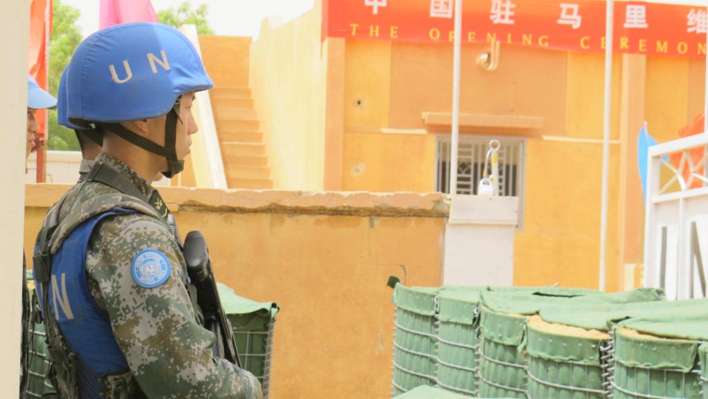 Soldat de la Minusma, la Mission de l'ONU au Mali. RFI/David Baché