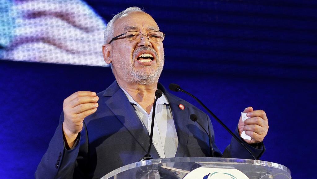 Rached Ghannouchi, chef du parti islamiste Ennahda, lors d'un meeting à Tunis, le 23 septembre 2014. REUTERS/Anis Mili