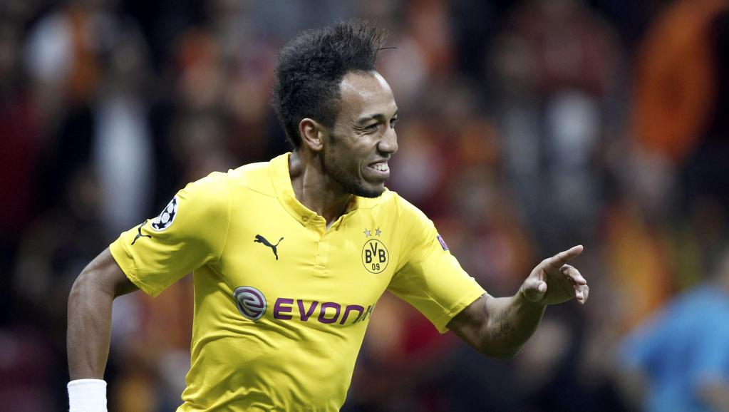 Pierre-Emerick Aubameyang a inscrit un doublé face à Galatasaray mercredi 22 octobre 2014. REUTERS