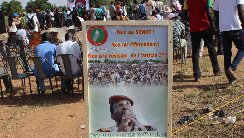 Mobilisation de l'opposition burkinabè, le 15 octobre. Romaric Hien / AFP