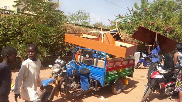 Burkina : Scène de pillage à l’hôtel Azalaï de Ouaga
