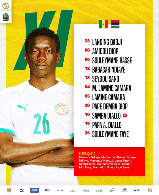 Finale CAN U20 : le onze de départ du Sénégal contre la Gambie