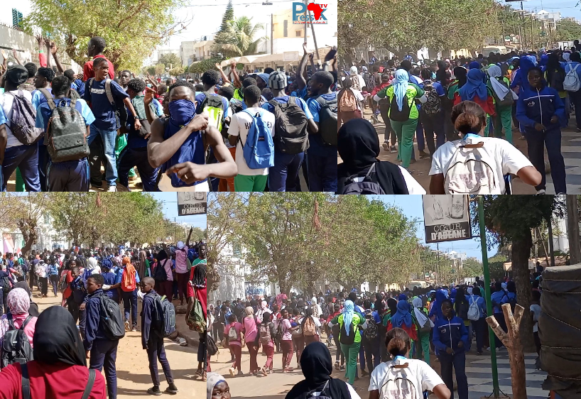 Pour exiger la libération de leurs camarades arrêtés, les élèves délogent plusieurs écoles à Dakar (Vidéo)