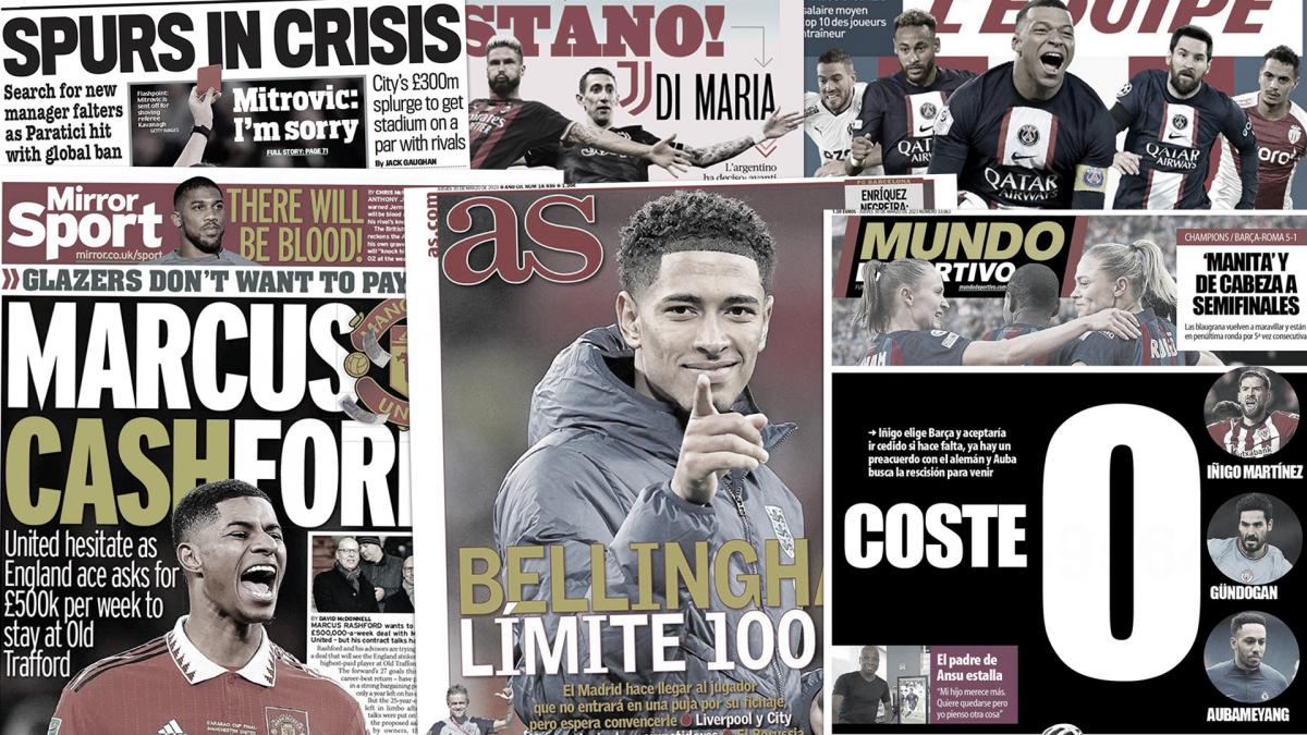 La folle demande financière de Marcus Rashford à Manchester United, les 3 recrues que vise le Barça pour zéro euro