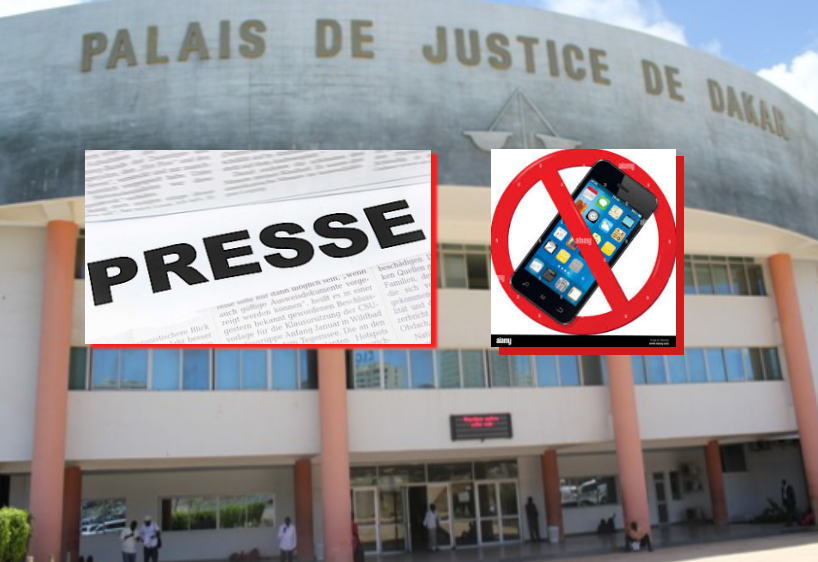 Tribunal : les journalistes interdits d'utiliser leurs téléphones, l'adjudant menace de les "foutre dehors"