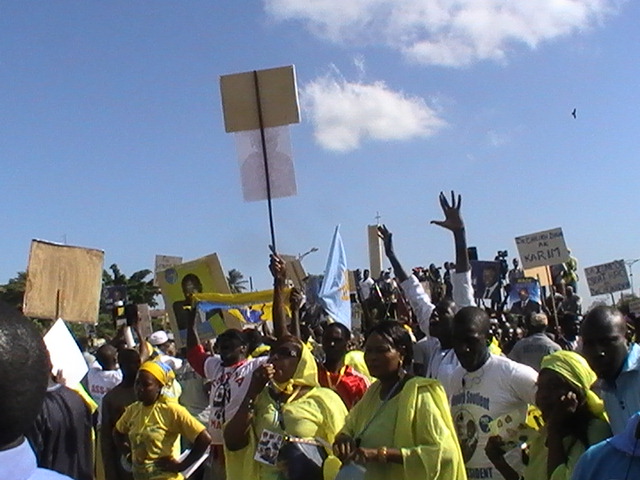 Images Meeting: Comment Wade est attendu sur la place de l'Obélisque 