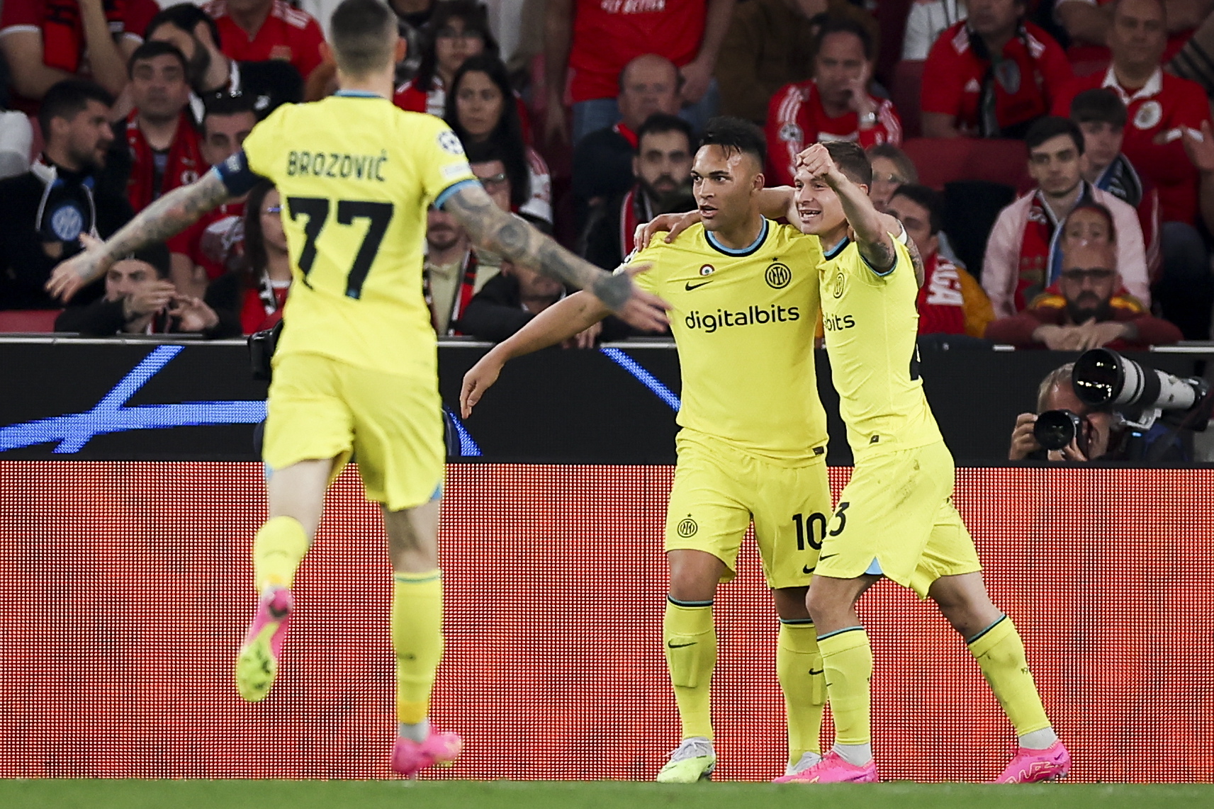 Quart de finale aller LDC: l’Inter a un pied en demi-finale après sa victoire contre le Benfica (0-2)