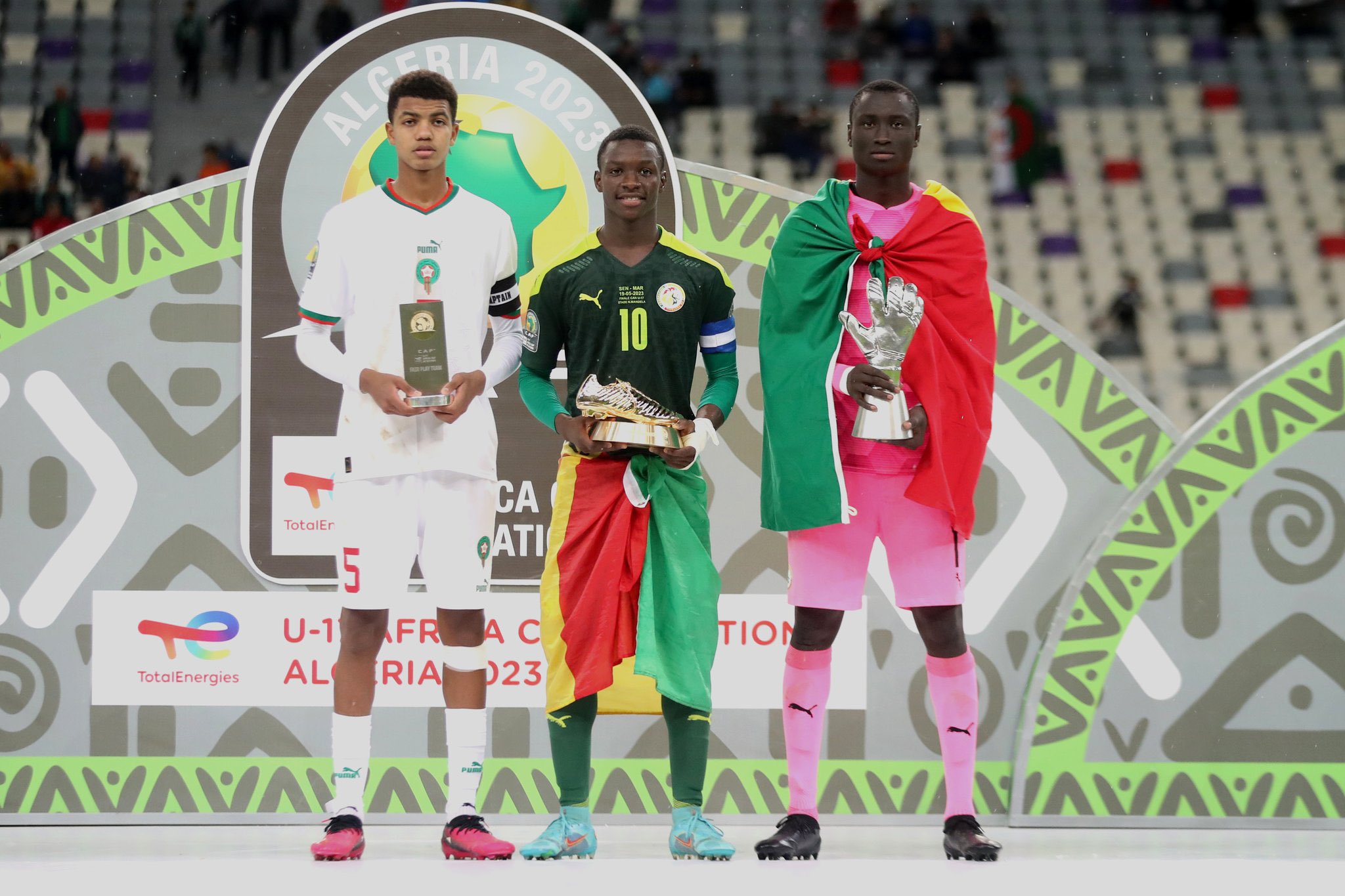 CAN U17 : Amara Diouf et Serigne Diouf désignés meilleur buteur et meilleur gardien